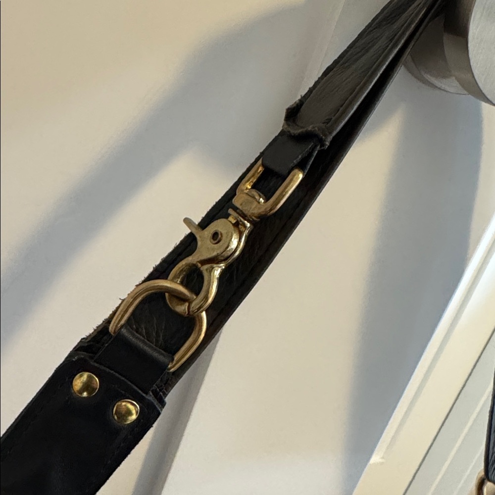 Maya Moon Designs Luxury Custom Leather Bag with Gold Accents - Picture 5 of 17
